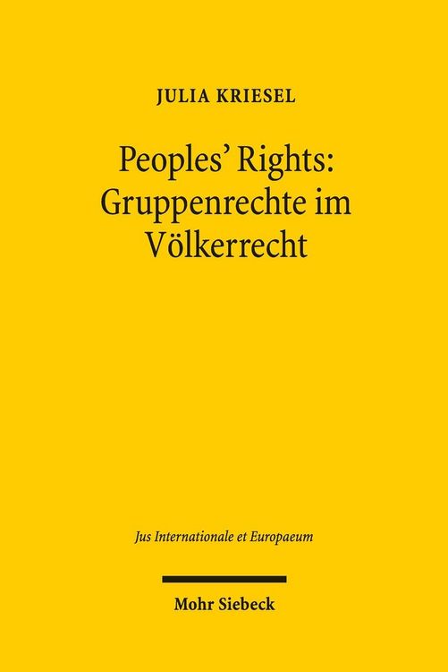Produktbild: Peoples' Rights: Gruppenrechte im V&ouml;lkerrecht
