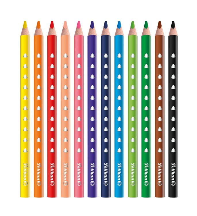 Produktbild: Pelikan Buntstifte SILVERINO dreieckig dick, 12er Set