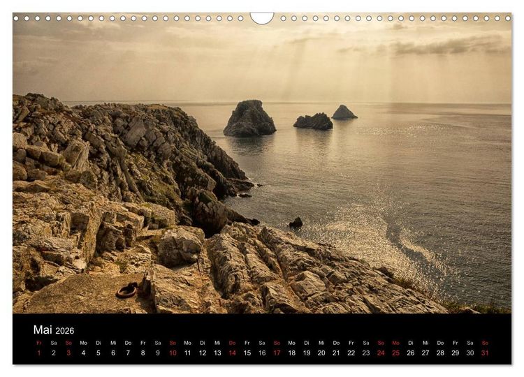 Produktbild: Bretagne entlang der K&uuml;ste (Wandkalender 2026 DIN A3 quer), CALVENDO Monatskalender