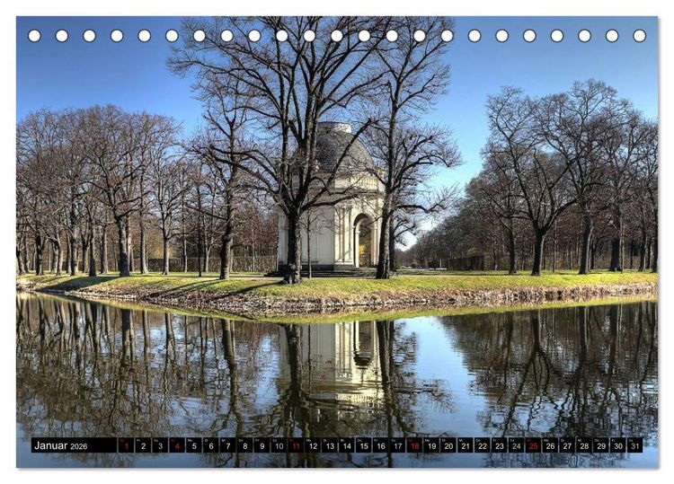 Produktbild: Die G&auml;rten in Herrenhausen (Tischkalender 2026 DIN A5 quer), CALVENDO Monatskalender