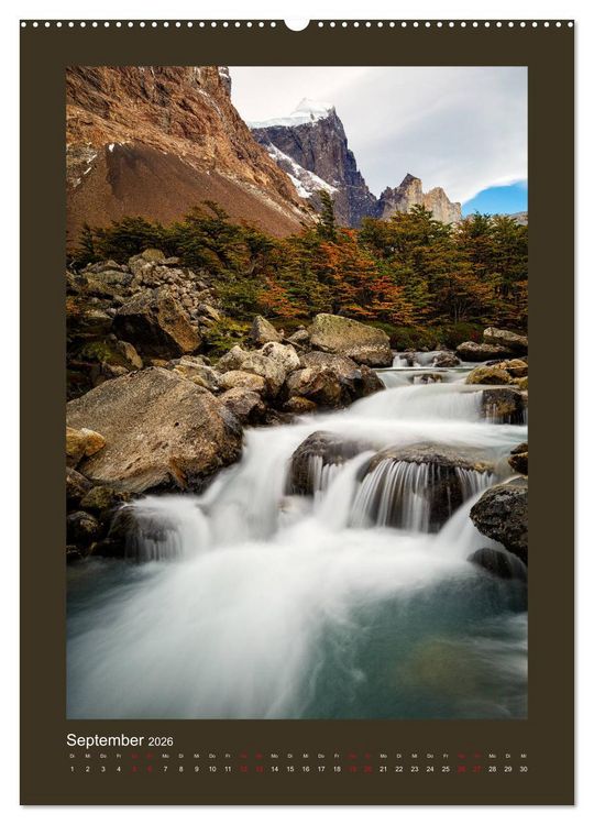 Produktbild: Patagonien: Sehnsuchtsziel am Ende der Welt (Wandkalender 2026 DIN A2 hoch), CALVENDO Monatskalender