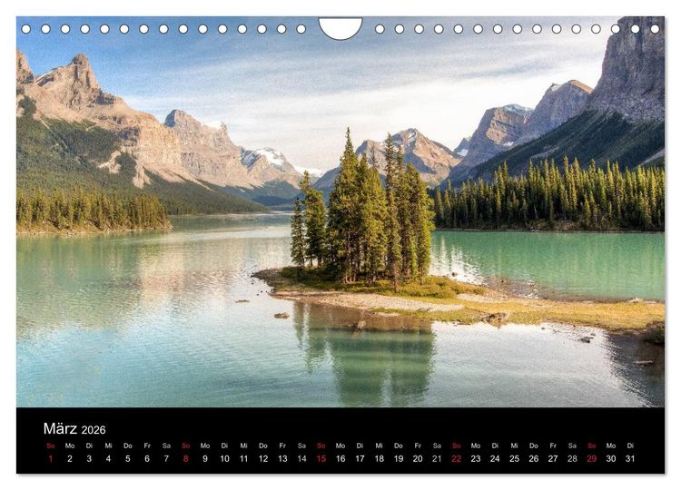Produktbild: Die Landschaften Nordamerikas (Wandkalender 2026 DIN A4 quer), CALVENDO Monatskalender