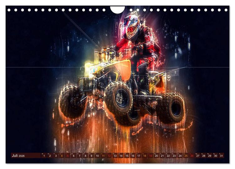 Produktbild: Quad grenzenlos (Wandkalender 2026 DIN A4 quer), CALVENDO Monatskalender