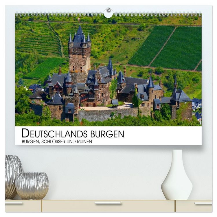 Produktbild: Deutschlands Burgen - Burgen, Schl&ouml;sser und Ruinen (hochwertiger Premium Wandkalender 2026 DIN A2 quer), Kunstdruck in Hochglanz