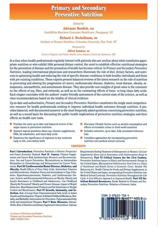 Produktbild: Primary and Secondary Preventive Nutrition