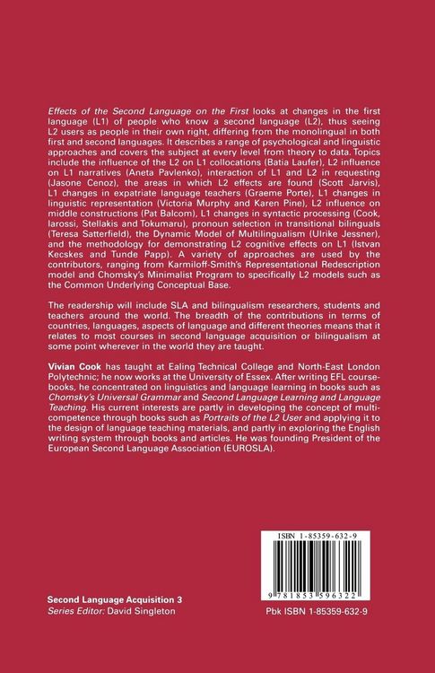 Produktbild: Effects of the Second Language on the First
