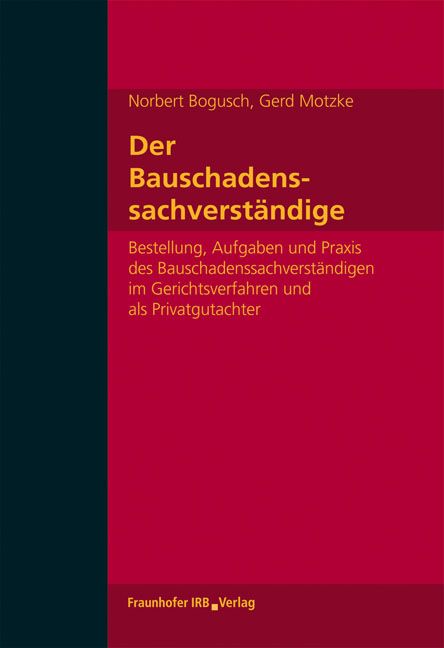 Produktbild: Der Bauschadenssachverst&auml;ndige