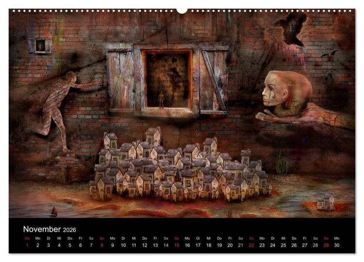 Produktbild: Moderner Surrealismus (Wandkalender 2026 DIN A2 quer), CALVENDO Monatskalender