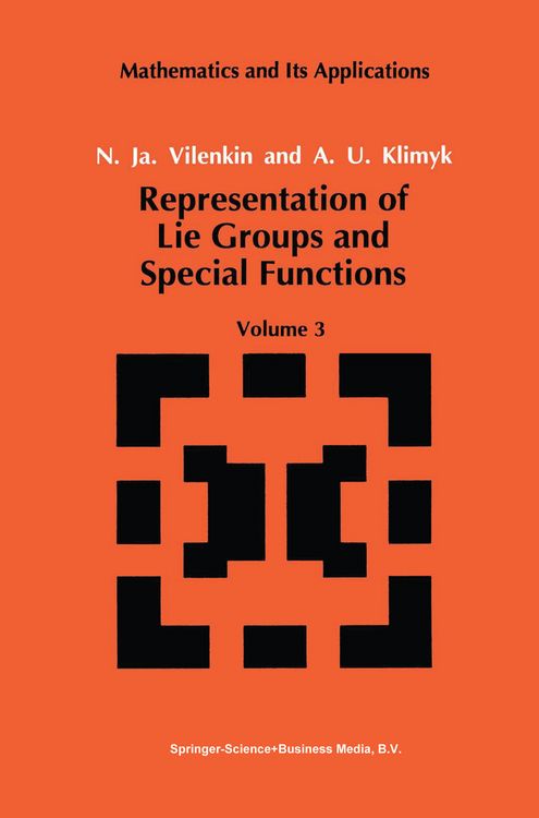 Produktbild: Representation of Lie Groups and Special Functions