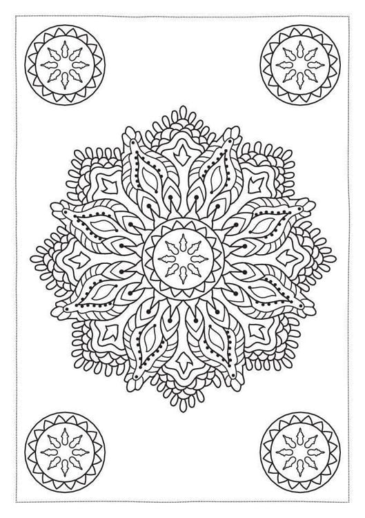 Produktbild: Ausmal-Postkarten Kunstvolle Mandalas | 20 Karten