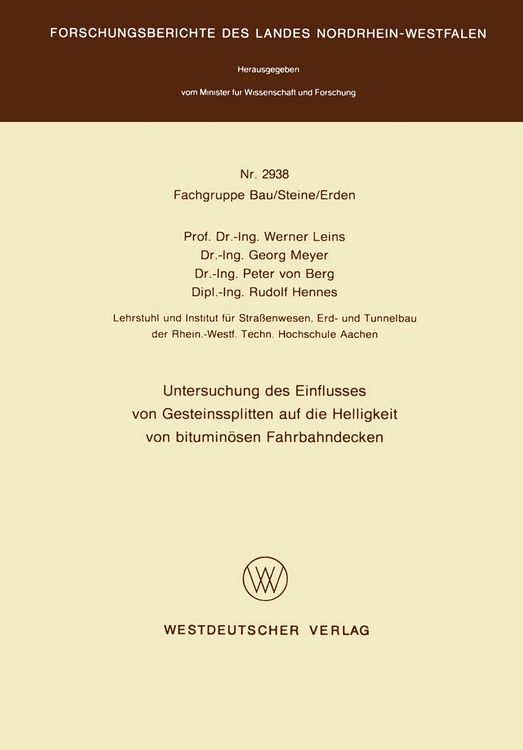 Produktbild: Untersuchung des Einflusses von Gesteinssplitten auf die Helligkeit von bitumin&ouml;sen Fahrbahndecken