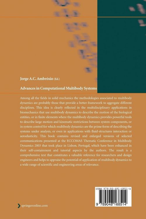 Produktbild: Advances in Computational Multibody Systems