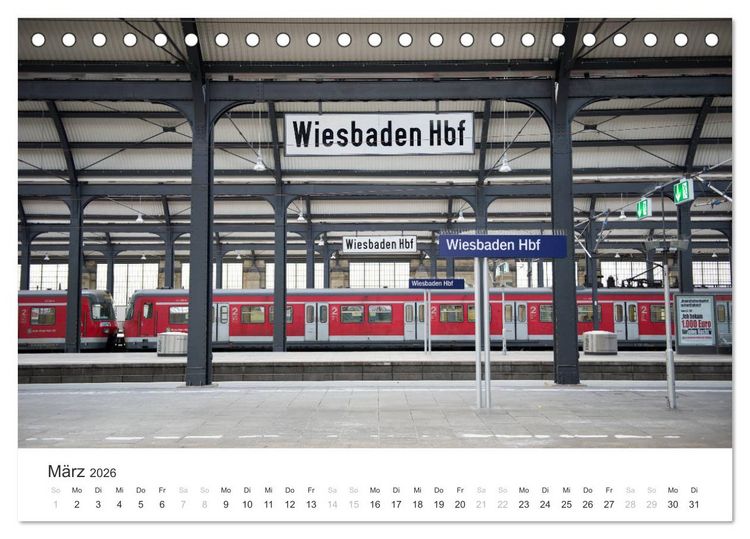 Produktbild: Du sch&ouml;nes Wiesbaden (Tischkalender 2026 DIN A5 quer), CALVENDO Monatskalender