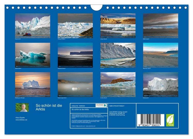 Produktbild: So sch&ouml;n ist die Arktis (Wandkalender 2026 DIN A4 quer), CALVENDO Monatskalender