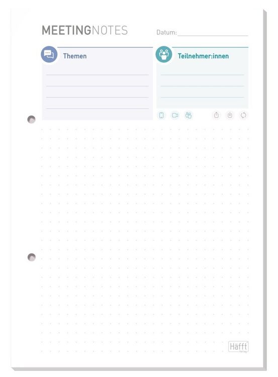 Produktbild: Block A5 Meeting-Notes
