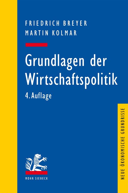 Produktbild: Grundlagen der Wirtschaftspolitik