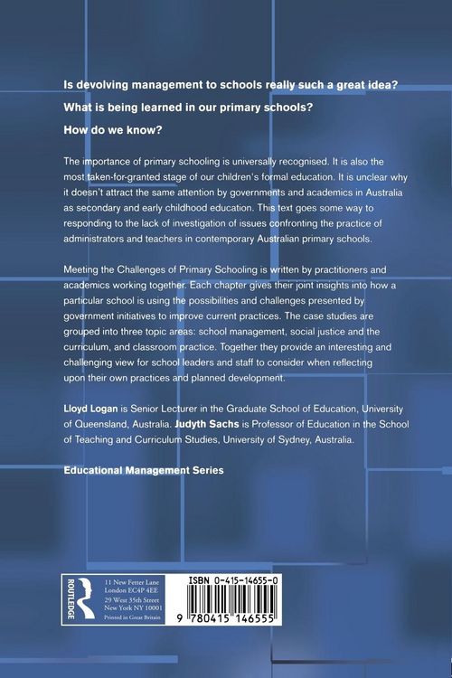 Produktbild: Meeting The Challenges of Primary Schooling