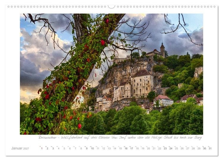 Produktbild: Sehnsucht Perigord - Frankreichs S&uuml;dwesten an der Dordogne (hochwertiger Premium Wandkalender 2027 DIN A2 quer), Kunstdruck in Hochglanz