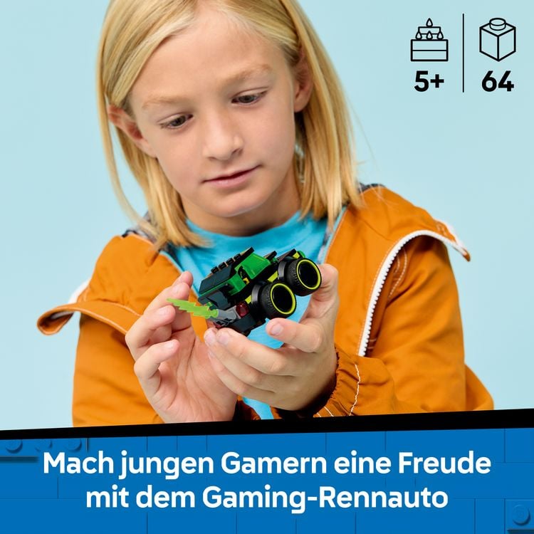 Produktbild: LEGO City 60484 Coole Flitzer &ndash; Gaming-Rennauto Spielzeug mit Minifigur