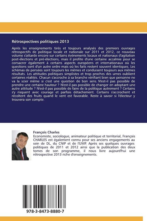 Produktbild: R&eacute;trospectives politiques 2013