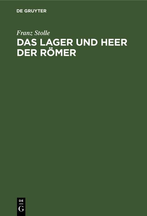 Produktbild: Das Lager und Heer der R&ouml;mer