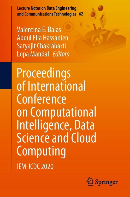 Produktbild: Proceedings of International Conference on Computational Intelligence, Data Science and Cloud Computing