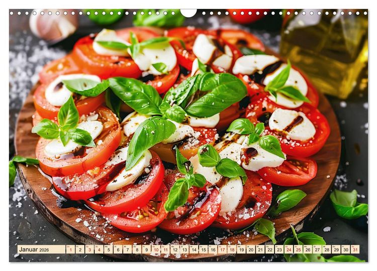 Produktbild: Alles Tomate oder was?! - Herzhafte Speisen rund um die Tomate (Wandkalender 2026 DIN A3 quer), CALVENDO Monatskalender