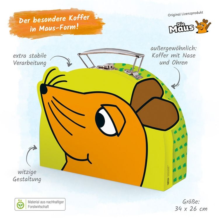 Produktbild: Tr&ouml;tsch Die Maus Koffer mit Formdeckel Maus