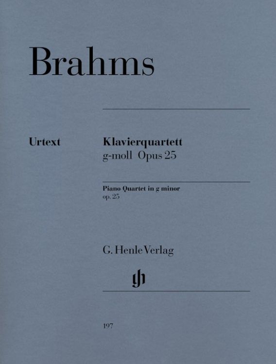 Produktbild: Johannes Brahms - Klavierquartett g-moll op. 25