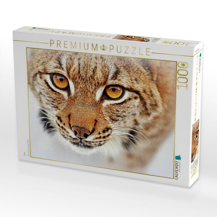 Produktbild: CALVENDO Puzzle Luchs | 1000 Teile Lege-Gr&ouml;&szlig;e 64x48cm Foto-Puzzle f&uuml;r gl&uuml;ckliche Stunden