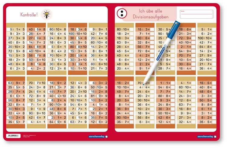 Produktbild: Ich übe alle Divisionsaufgaben mit Stift