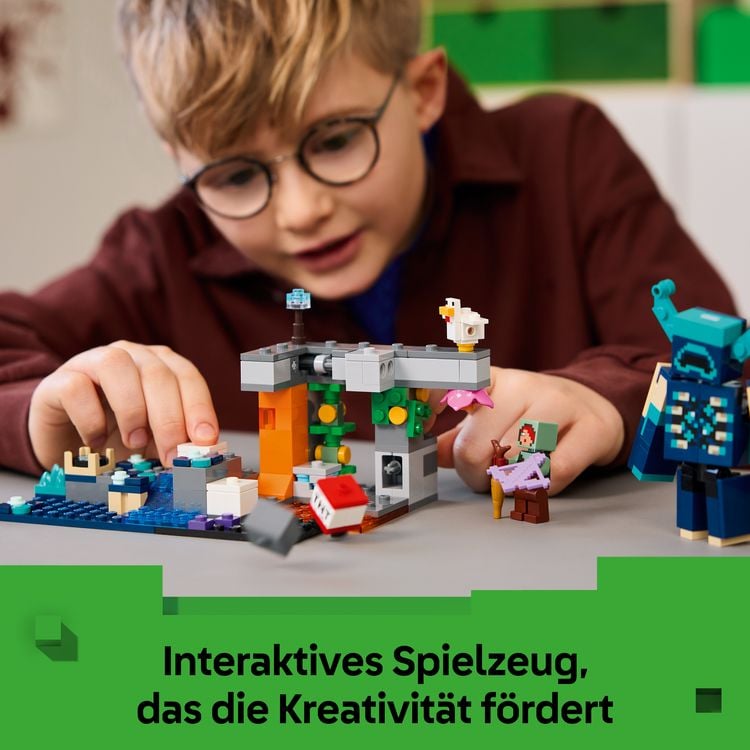 Produktbild: LEGO Minecraft 21274 Begegnung mit dem W&auml;chter, Minecraft Spielzeug