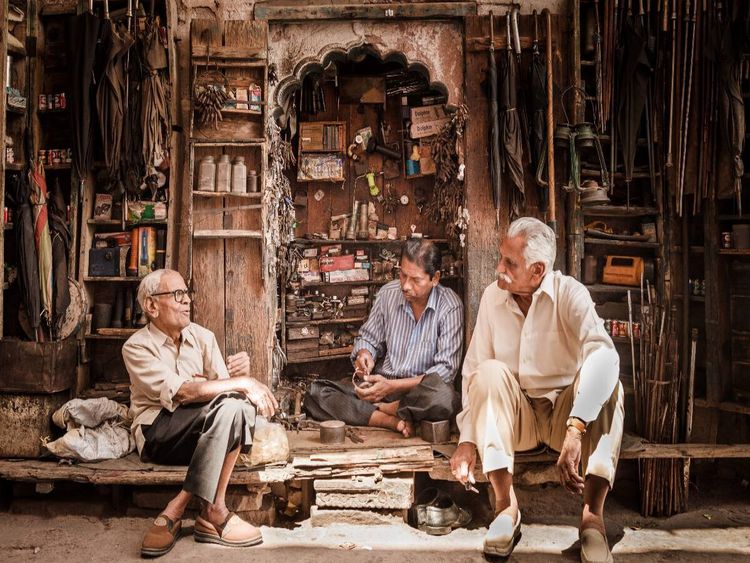 Produktbild: CALVENDO Puzzle Schirmflicker in Jodhpur, Rajasthan, Indien | 1000 Teile Lege-Gr&ouml;&szlig;e 64x48cm Foto-Puzzle f&uuml;r gl&uuml;ckliche Stunden