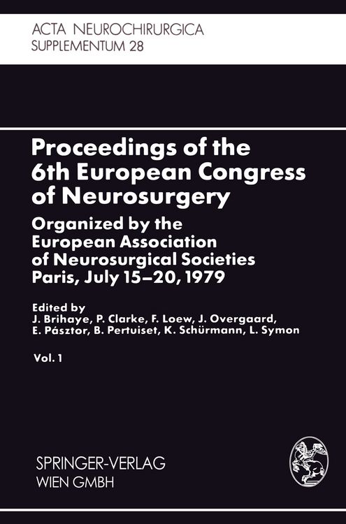 Produktbild: Proceedings of the 6th European Congress of Neurosurgery