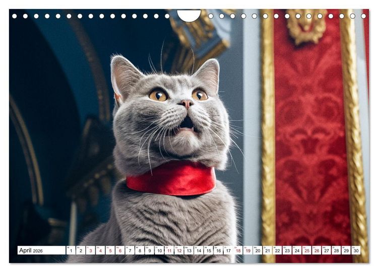 Produktbild: Das Jahr der Samtpfoten (Wandkalender 2026 DIN A4 quer), CALVENDO Monatskalender