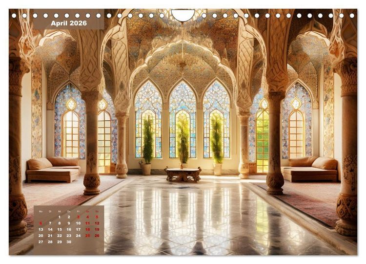Produktbild: Exotische Pal&auml;ste (Wandkalender 2026 DIN A4 quer), CALVENDO Monatskalender