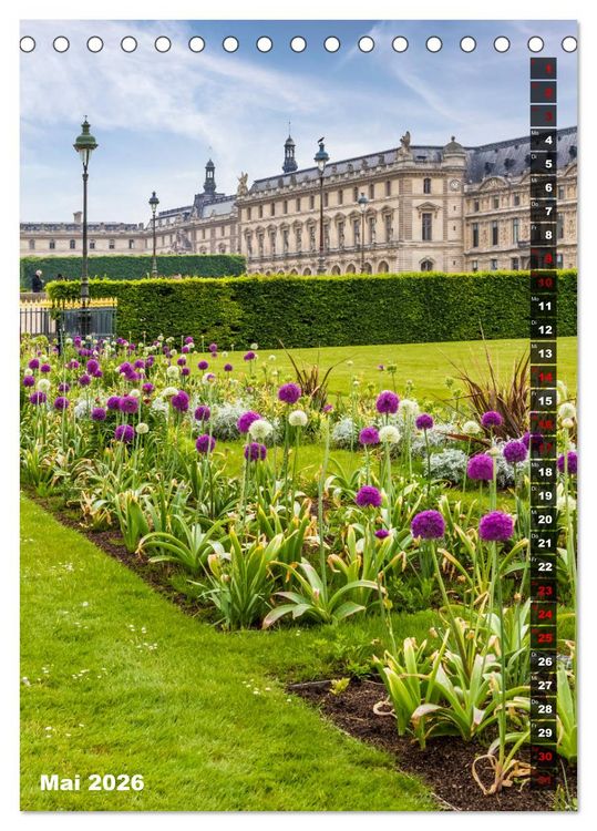 Produktbild: PARIS Stadtspaziergang (Tischkalender 2026 DIN A5 hoch), CALVENDO Monatskalender