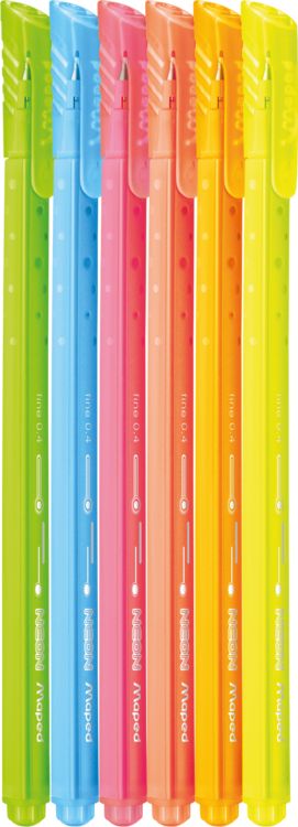 Produktbild: Maped Fineliner NEON 0,4mm 6 St&uuml;ck