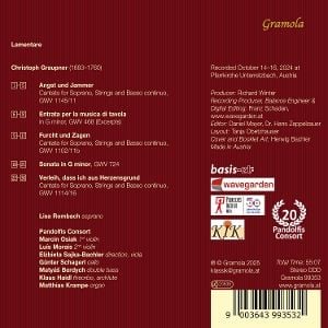 Produktbild: Graupner: Solokantaten [Lamentare]