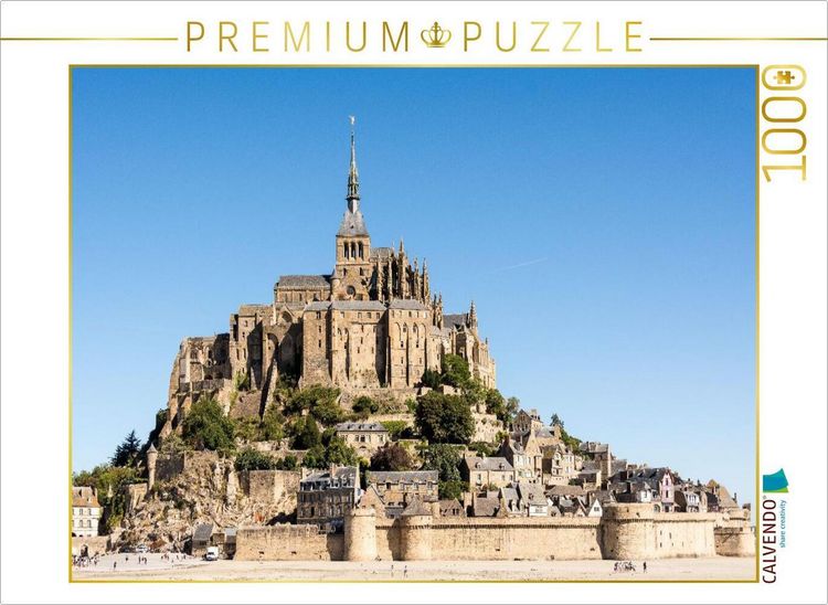 Produktbild: CALVENDO Puzzle Mont-Saint-Michel | 1000 Teile Lege-Gr&ouml;&szlig;e 64x48cm Foto-Puzzle f&uuml;r gl&uuml;ckliche Stunden