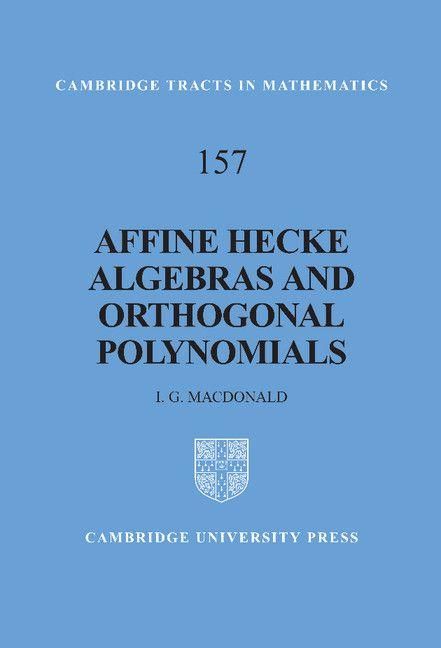 Produktbild: Affine Hecke Algebras and Orthogonal Polynomials