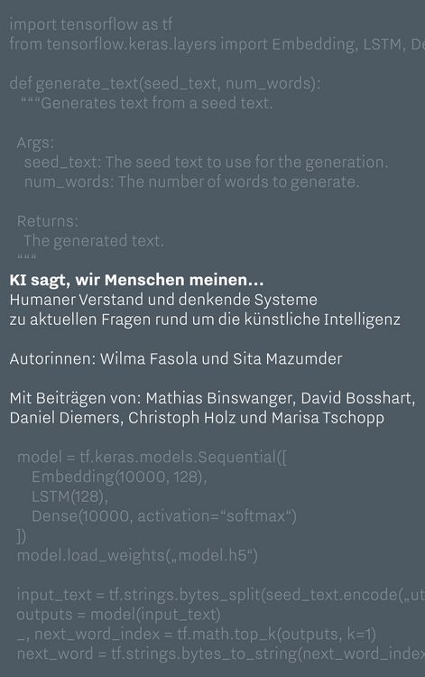 Produktbild: KI sagt, wir Menschen meinen...
