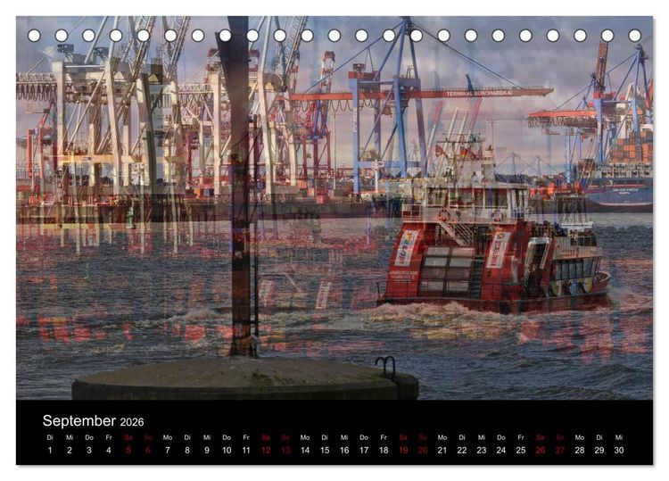 Produktbild: Hamburg-Art (Tischkalender 2026 DIN A5 quer), CALVENDO Monatskalender