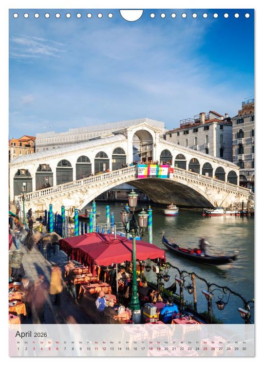 Produktbild: Venezia - La Serenissima repubblica (Wandkalender 2026 DIN A4 hoch), CALVENDO Monatskalender