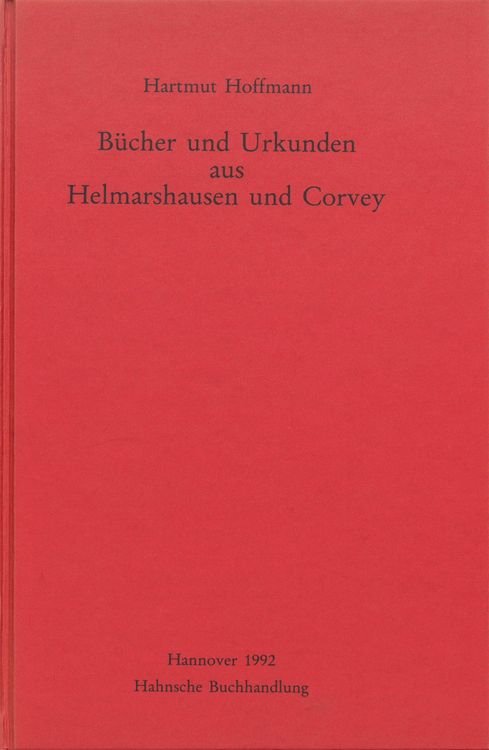 Produktbild: B&uuml;cher und Urkunden aus Helmarshausen und Corvey