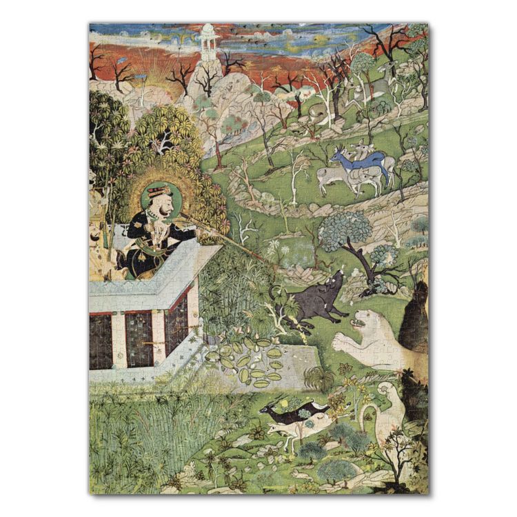 Produktbild: Lais Puzzle Indischer Maler um 1830 - R&acirc;j&acirc; R&acirc;m Singh II. auf der Jagd 1000 Teile