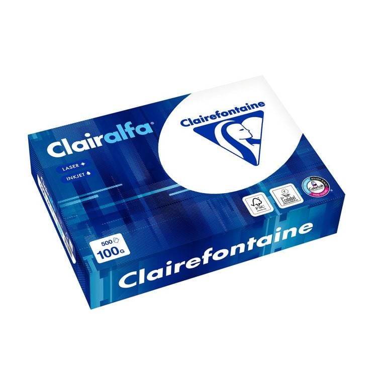 Produktbild: Clairefontaine Kopierpapier 100g/m&sup2; wei&szlig; DIN A4 500 Blatt