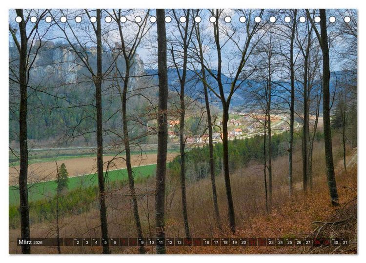 Produktbild: JahresZeiten an der Oberen Donau (Tischkalender 2026 DIN A5 quer), CALVENDO Monatskalender