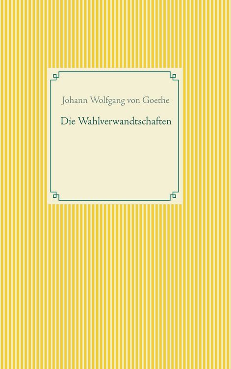Produktbild: Die Wahlverwandtschaften