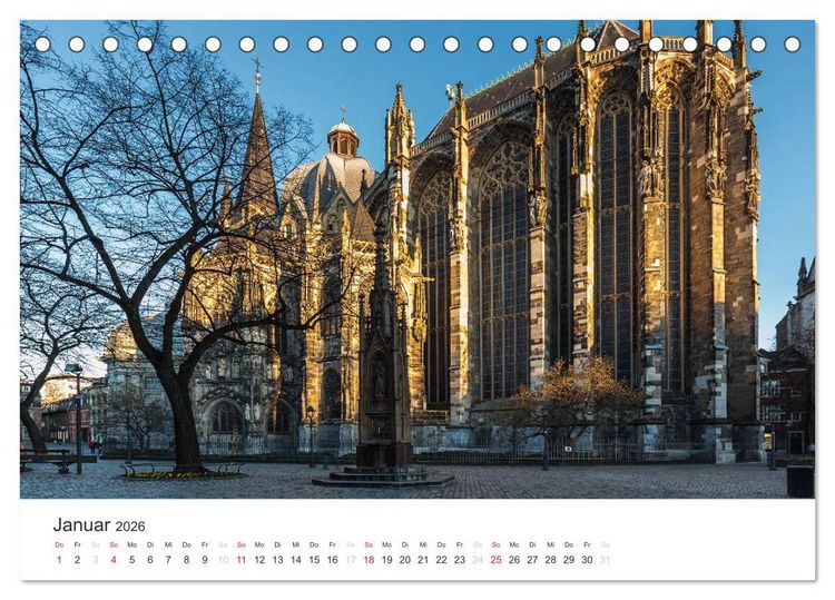 Produktbild: Aachener Dom - Weltkulturdenkmal (Tischkalender 2026 DIN A5 quer), CALVENDO Monatskalender